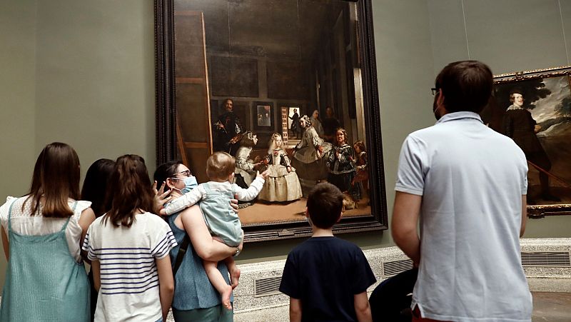 Vídeo: Primeros visitantes del Museo del Prado tras el confinamiento