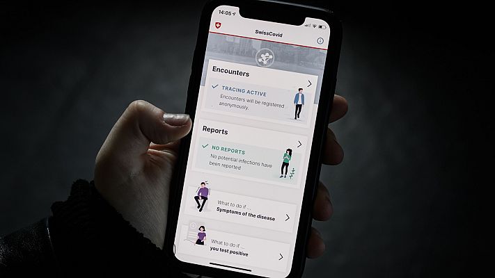 Telediario 1 - Cada vez más países usan aplicaciones y sistemas de rastreo de contagiados para evitar rebrotes