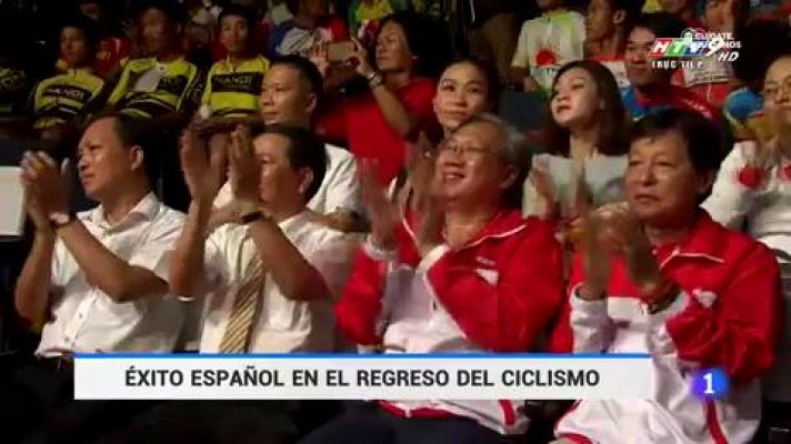 Telediario 1 - Javier Sardá repite victoria en la Vuelta a Vietnam