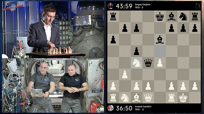 Karjakin e Ivanishin firman tablas en la partida Tierra-Espacio