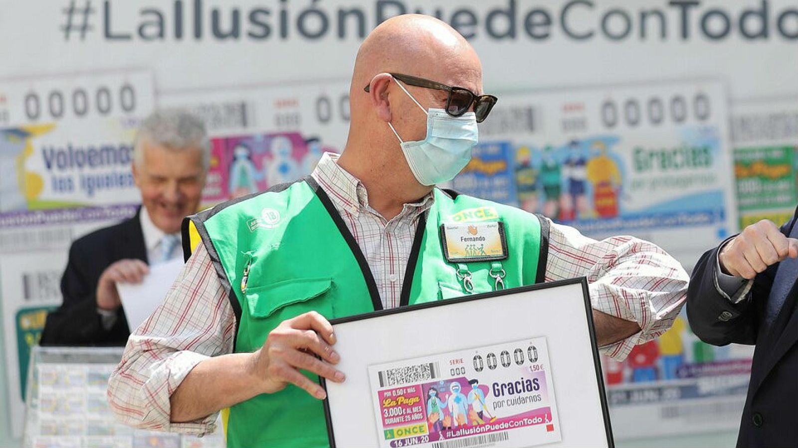 La ONCE vuelve a los sorteos homenajeando a los trabajadores esenciales durante la pandemia