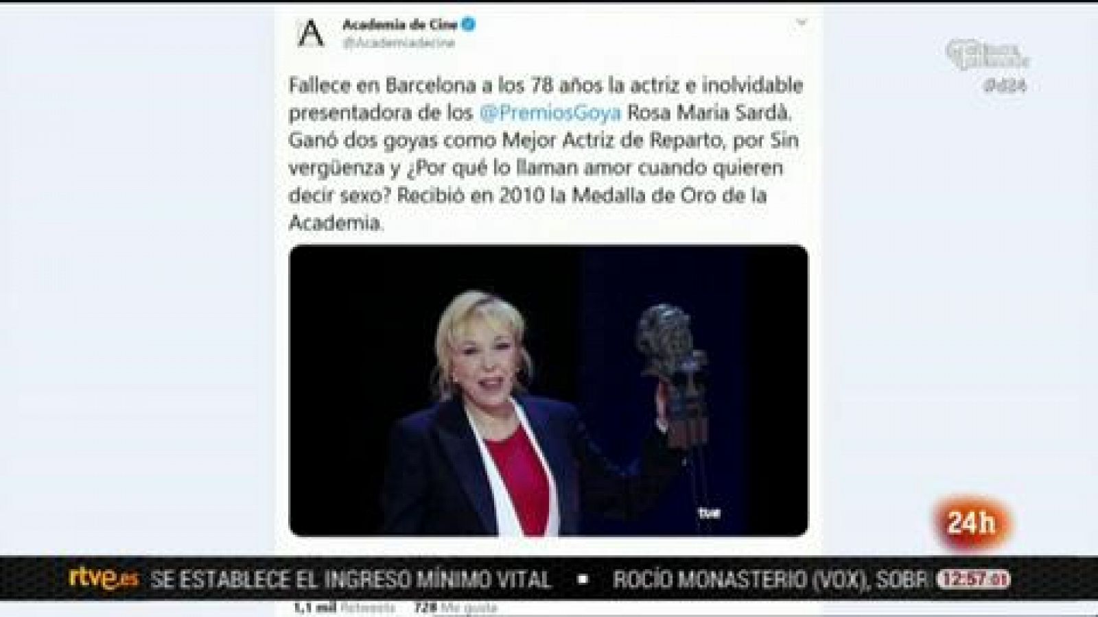 Muere la actriz Rosa María Sardá a los 78 años