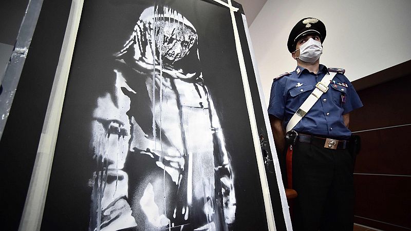 Banksy: recuperan en Italia la puerta desaparecida de la Sala Bataclan