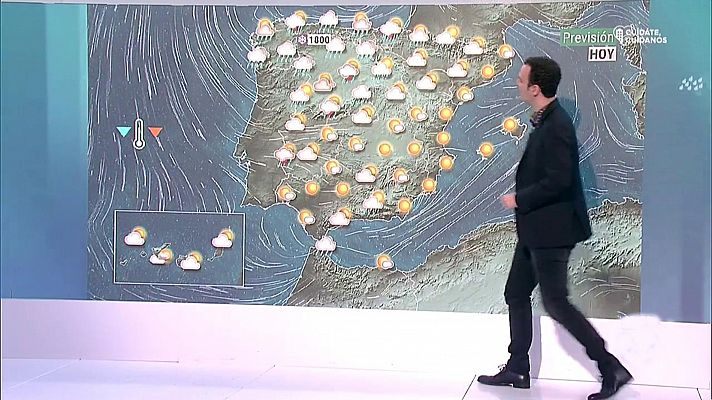 El tiempo - Precipitaciones fuertes en el norte y temperaturas anormalmente bajas en gran parte de la Península
