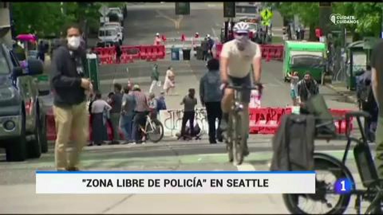 Los manifestantes consiguen que la policía se retire de un barrio de Seattle