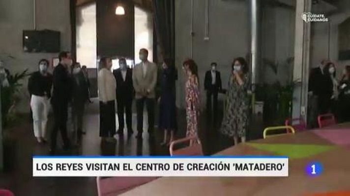 Telediario 1 - Los Reyes se reúnen con representantes de la cultura  como Juan Echanove, Ara Malikian, María Adánez o Carlos Jean