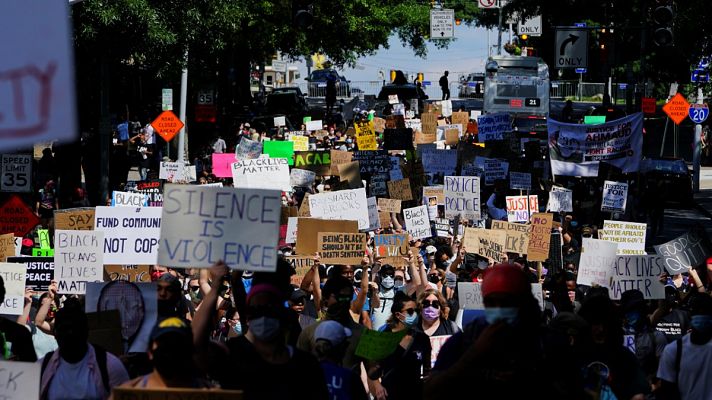Telediario 1 - La muerte de un afroamericano a manos de un policía en Atlanta aviva las protestas en Estados Unidos