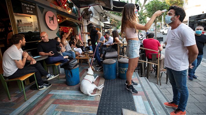 Telediario 1 - El repunte de casos complica la desescalada en Israel