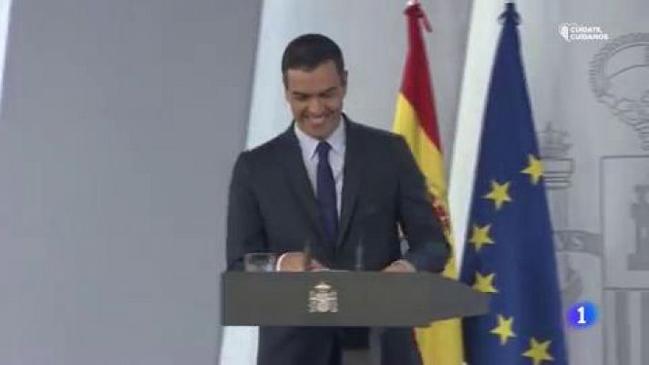 Telediario 1 - Sánchez pide "unidad" para aprobar los Presupuestos