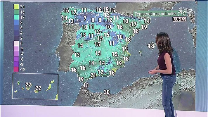 Lluvias en el norte peninsular y en el noreste de Cataluña y poco nuboso en el resto