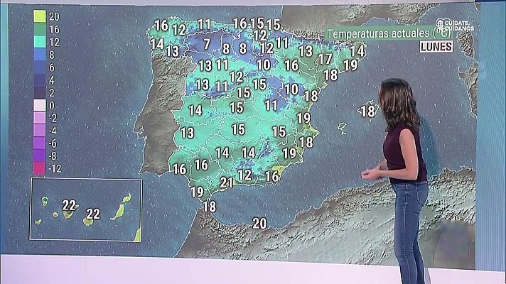 El tiempo - Lluvias en el norte peninsular y en el noreste de Cataluña y poco nuboso en el resto