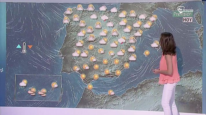 Lluvias en la mitad norte y ascenso térmico en el Valle del Guadalquivir