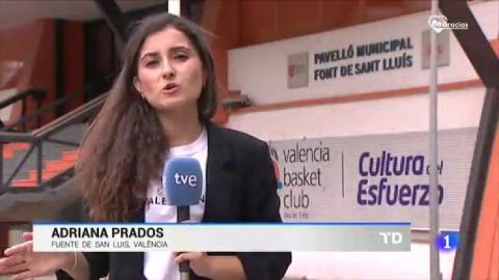 Telediario 1 - Todo listo para la fase final de la Liga ACB en Valencia