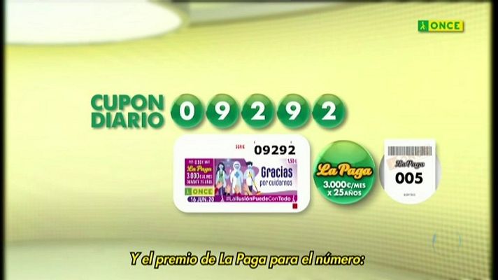 Sorteos ONCE - ONCE - 16/06/20