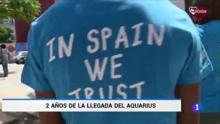 Telediario 1 - Dos años después de la llegada del 'Aquarius', los migrantes se sienten olvidados