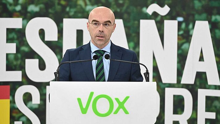 Buxadé (Vox) dice que las ayudas de la UE deben dirigirse "exclusivamente" al empleo y la economía y que España debe "tener compromiso" con su devolución