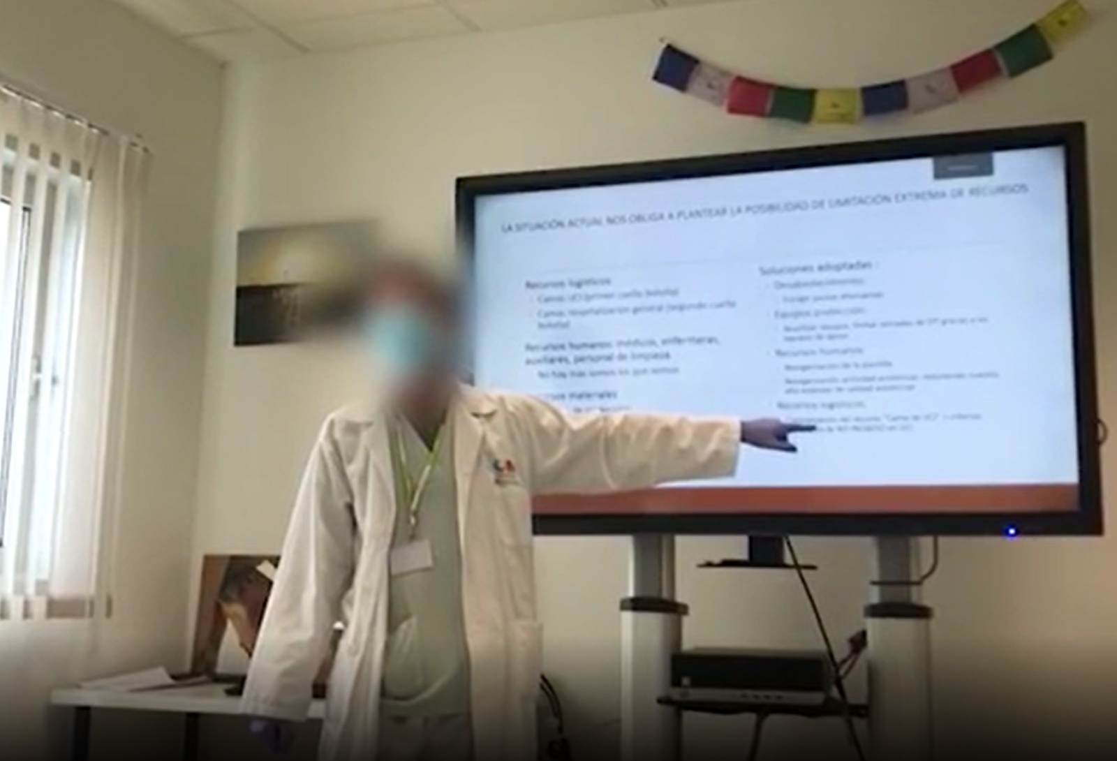 El polémico vídeo de un hospital de Madrid: "Vamos a denegar la cama a los pacientes con más riesgo de morir" - RTVE.es - Telediario 1 | Ver