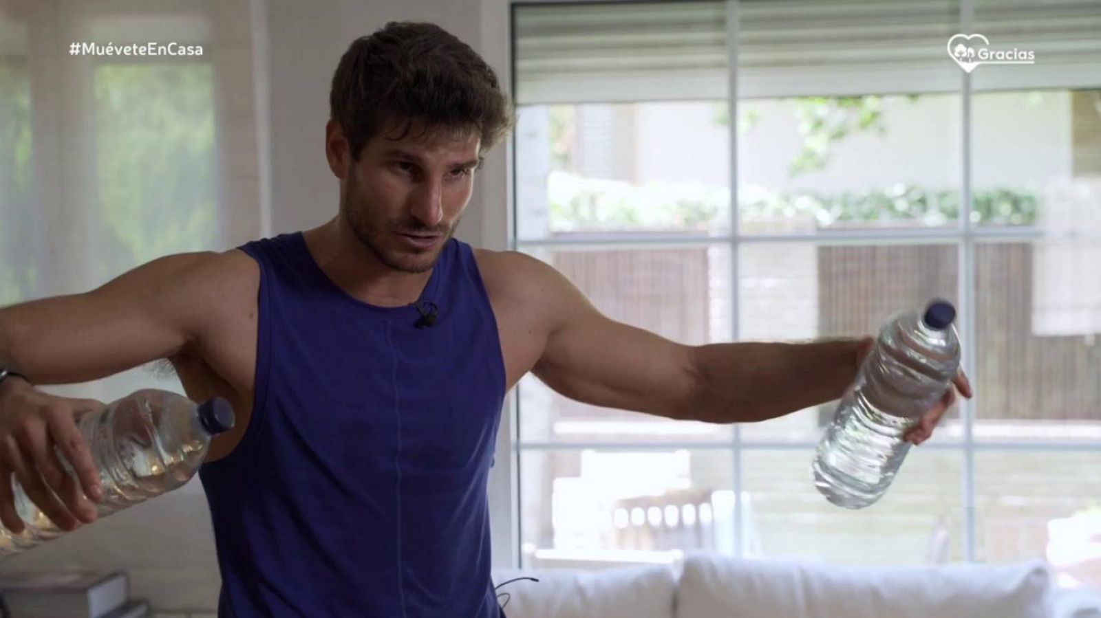 Muévete en casa - Programa 65 (Tábatas con abdomen, fuerza y cardio) - ver ahora