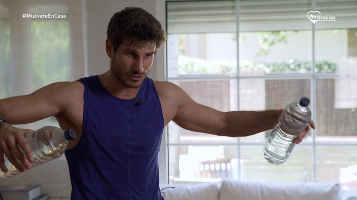 Muévete en casa - Programa 65 (Tábatas con abdomen, fuerza y cardio)