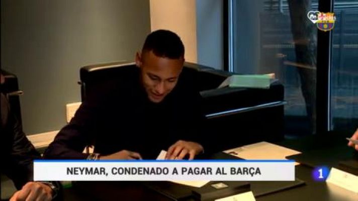 Neymar, condenado a devolver al Barça 6,8 millones de euros