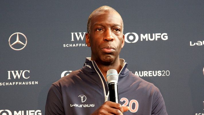 Telediario 1 - El exatleta y campeón olímpico Michael Johnson alza la voz contra el racismo