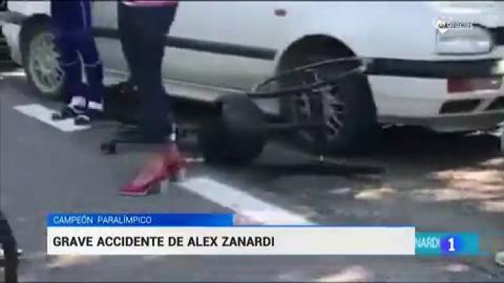 Telediario 1 - El expiloto de F1 Alex Zanardi, gravísimo tras un accidente