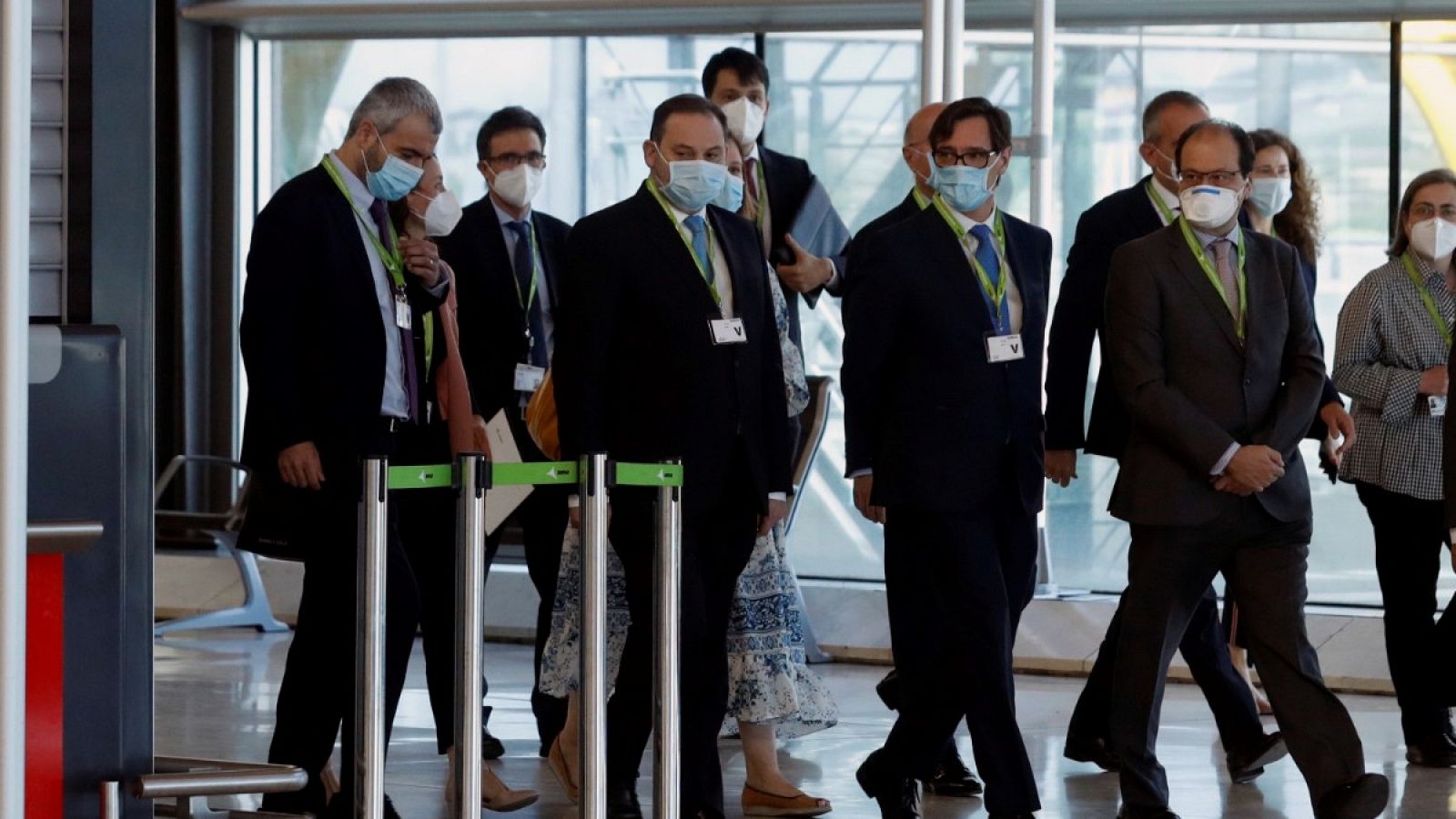 Ábalos, en Barajas: "Madrid ciudad abierta pero segura no puede anticipar que por aquí puede venir el mal"