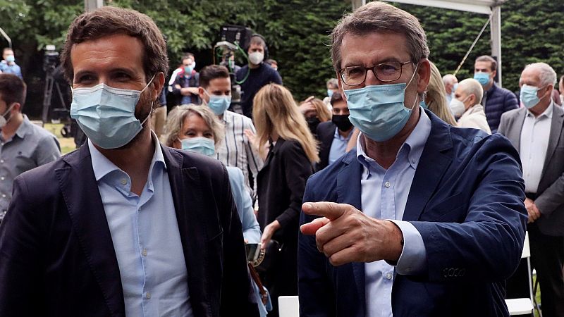 Casado y Feijóo presentan a los candidatos del PP al parlamento gallego