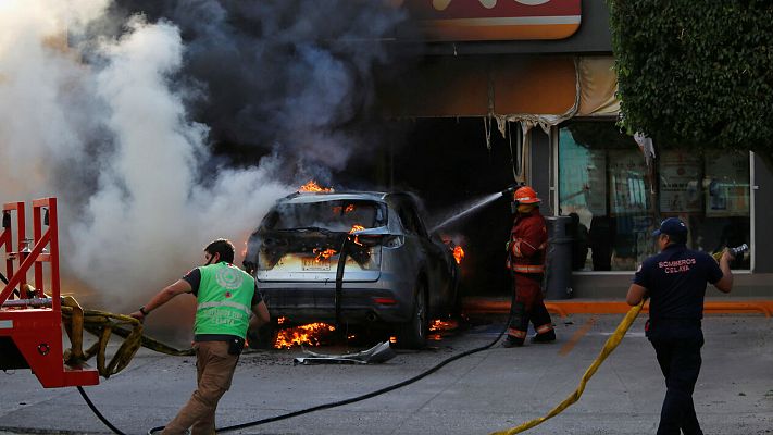 Telediario 1 - El líder de un cártel mexicano amenaza al Gobierno