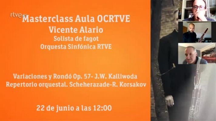 Masterclass Aula OCRTVE Vicente Alario 22 de junio