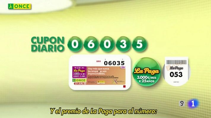 Sorteo ONCE - 23/06/20