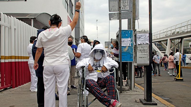 Pánico tras el terremoto entre los enfermos de Coronavirus en un hospital de México