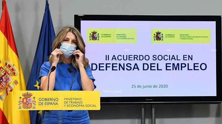 Yolanda Díaz: "Nos consta que ha habido fraude por parte de algunas empresas en cuanto a los ERTE"