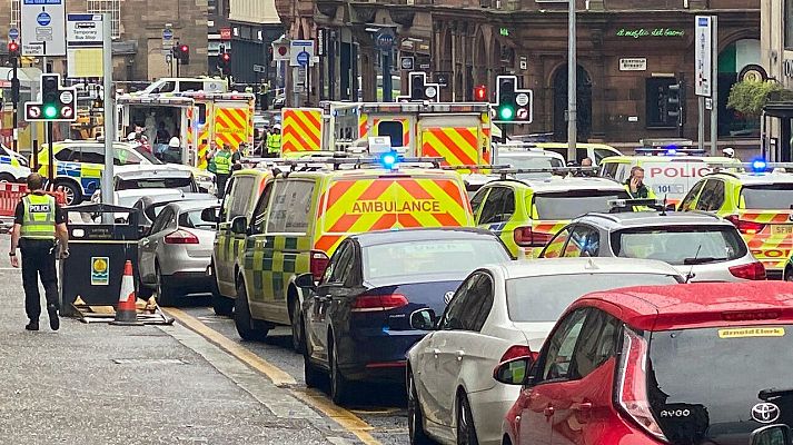 Telediario 1 - Abatido un hombre que ha matado a tres personas en Glasgow