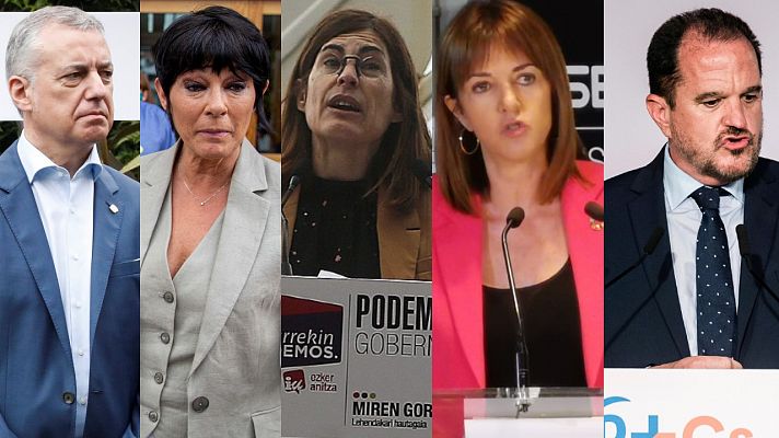 Los candidatos a las elecciones vascas llenan de promesas un primer día de campaña pasado por agua