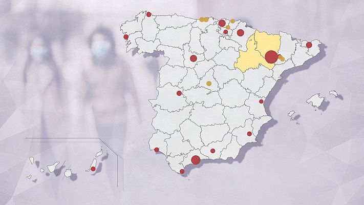 Los brotes en España siguen creciendo con más de 20 focos activos