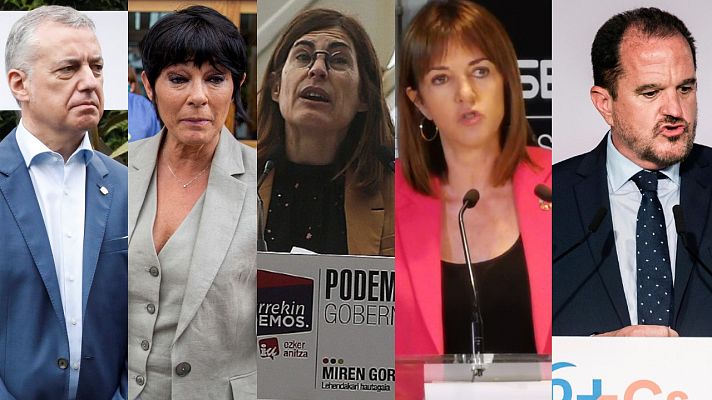 Telediario 1 - Los candidatos a las elecciones vascas piden el voto en el primer día de campaña en el que ha habido agresiones a miembros de Vox