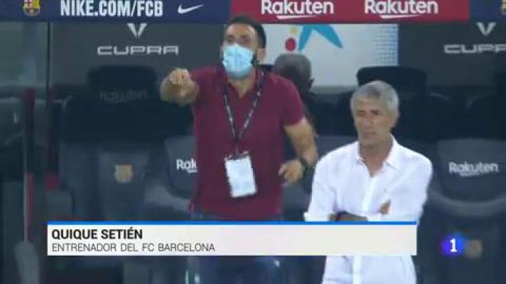 Telediario 1 - Setién: "El club no me ha comunicado que Arthur se vaya"