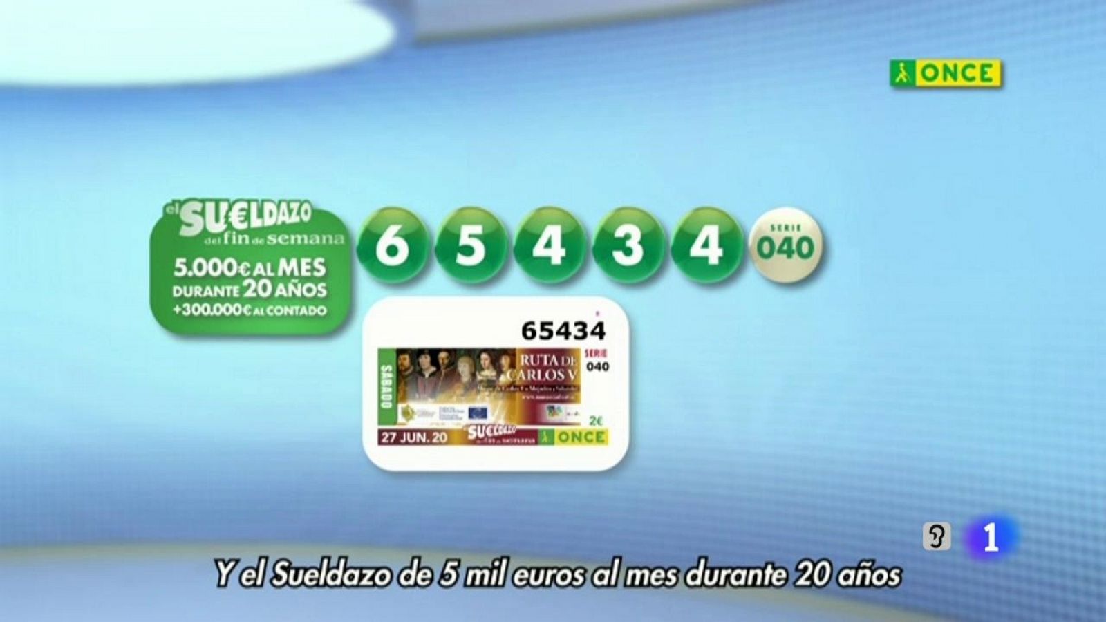 Sorteo ONCE - 27/06/20 - RTVE.es