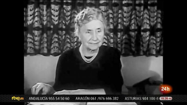 Se cumplen 140 años del nacimiento de Helen Keller, activista por las personas sordociegas