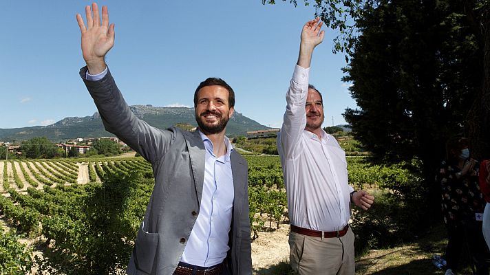 Casado e Iturgaiz aseguran que votar al PNV en Euskadi es "apuntalar" a Sánchez y a Iglesias en La Moncloa 