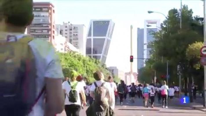 Telediario 1 - Las carreras populares, en peligro por la crisis del coronavirus