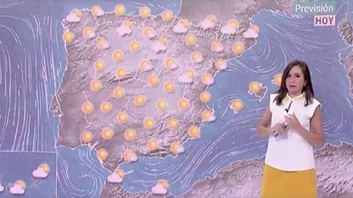 Telediario 1 - La Aemet prevé temperaturas altas en la Península, especialmente en el sur