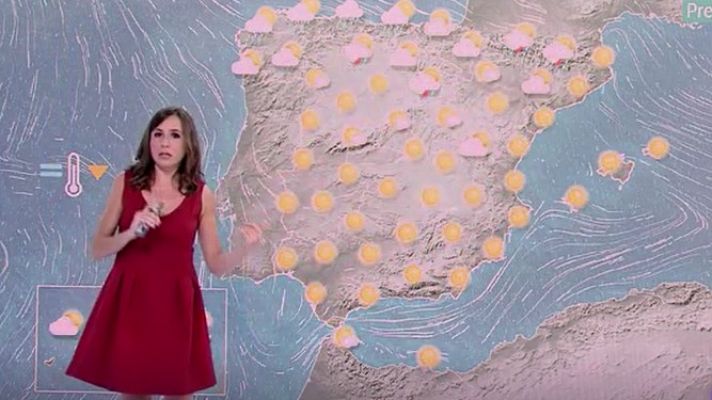 Telediario 1 - El calor continua en el este y las lluvias débiles en el norte