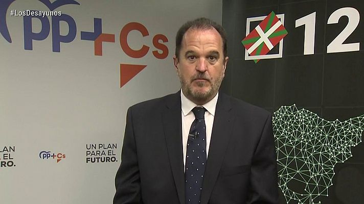 Los desayunos de TVE - Entrevistas electorales: Equo Berdeak, PP+Cs, PSE-EE (PSOE) 