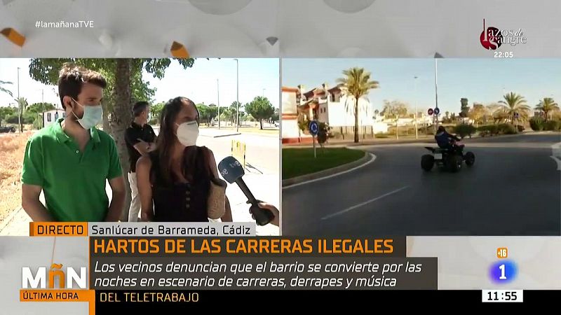 Los vecinos de la Jara (Cádiz), hartos de las carreras ilegales