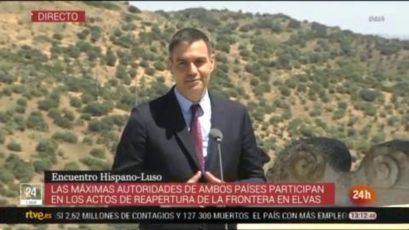 Coronavirus | Pedro Sánchez: "Es emocionante reabrir las fronteras entre España y Portugal que esperemos que jamás se tengan que volver a cerrar por una pandemia"