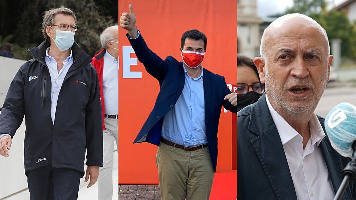 Telediario 1 - Elecciones gallegas 12J: Los candidatos hacen sus propuestas sobre familia, transporte e innovación