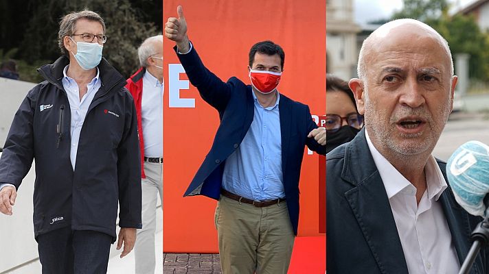 Telediario 1 - Elecciones gallegas 12J: Los candidatos hacen sus propuestas sobre familia, transporte e innovación