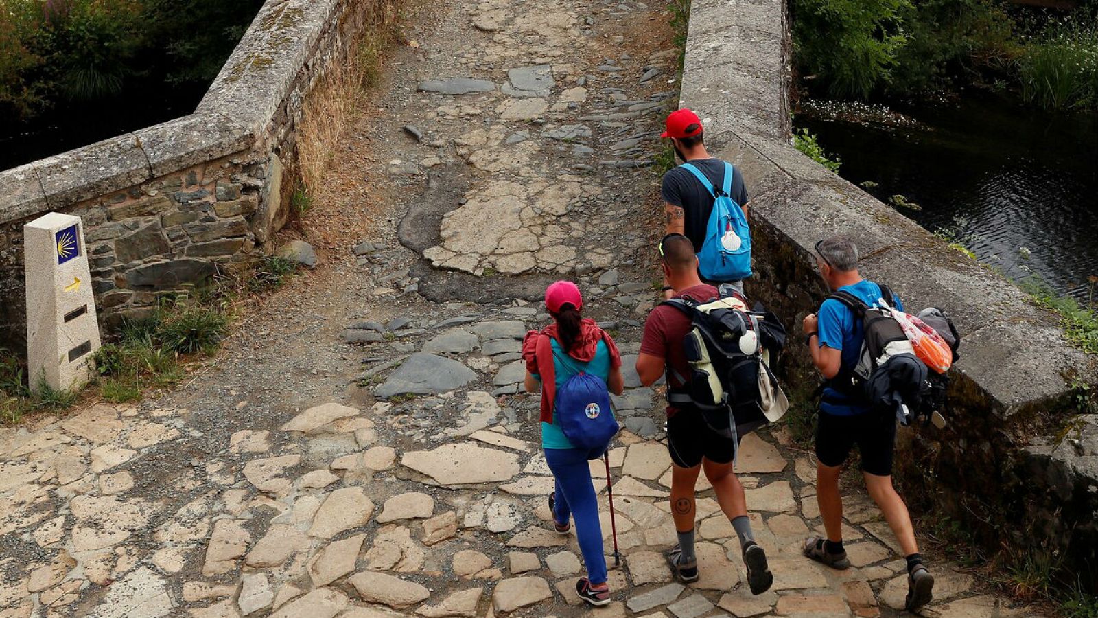 El camino de Santiago da sus primeros pasos con la reapertura de albergues - RTVE.es